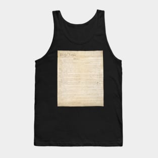 We The People, Page One of the Constitution of the United States Tank Top